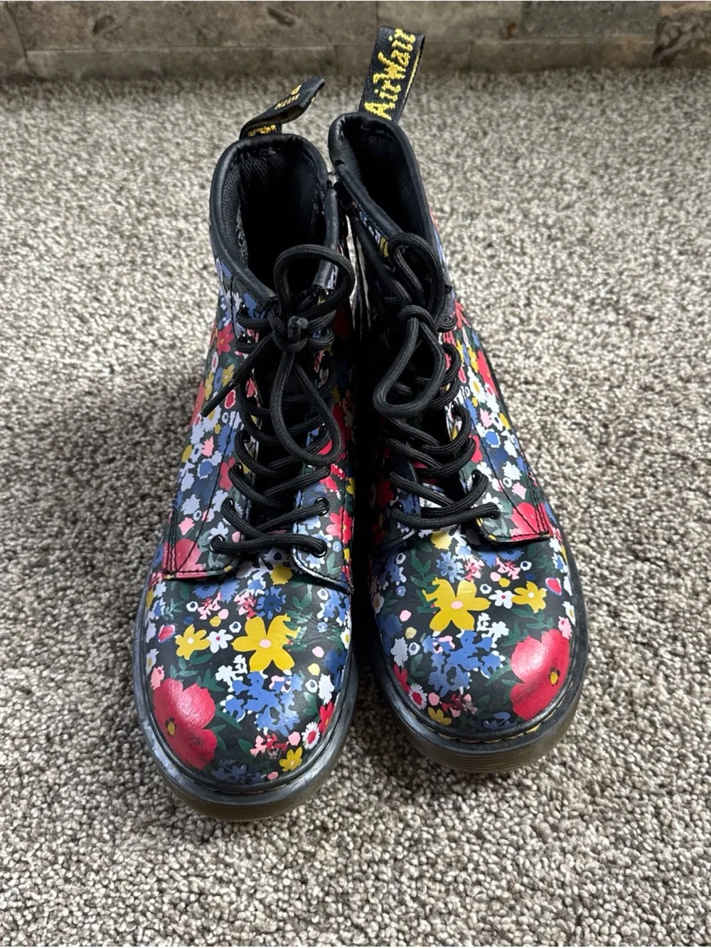 Dr. Martens Airwair 1460 Wanderflora J Boots Girls Size US 4 M nwot Floral